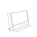 Azar Displays Angled L-Shaped Sign Holder Frame 3x 2High- Horizontal/Landscape. Photo Booth Size,