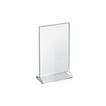 Azar® 11 x 7 Vertical Top Load Acrylic Sign Holder, Clear, 10/Pack