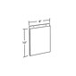 Azar® 10" x 8" Vertical Wall Mount Acrylic Sign Holder, Clear, 10/Pack