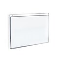 Azar Horizontal Wall Mount Sign Holder,  5 x 7, Clear, Acrylic, 10/Pack