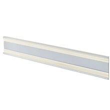 Azar® 2 x 11 Plastic Adhesive-Back C-Channel Nameplates, Clear, 10/Pack