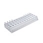 Azar Displays 36 Round Slot Pegboard Lipstick and Mascara Tray, Clear, 2/Pack (225523)
