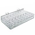 Azar® 15/16(Dia) 48 Compartment Round Slot Mascara/Wand Tray For Pegboard, Clear, 2/Pk