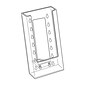 Azar Single Tri-Fold Size Modular Brochure Holder For Counter, 10/Pack (252300)