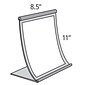 Azar Displays 8.5"W x 11"H Curved Metal Frame (300880)