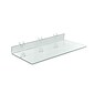 Azar® 20" x 8" Acrylic Shelf For Pegboard/Slatwall, Clear, 4/Pk