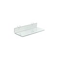 Azar® 13 1/2 x 4 Acrylic Shelf For Pegboard/Slatwall, Clear, 4/Pk