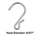 Azar® 1 1/4 Display Strip Hooks, 50/Pack