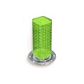 Azar® 12(H) x 4(W) x 4(D) 4-Sided Revolving Pegboard Counter Display, Green