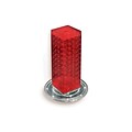 Azar® 12(H) x 4(W) x 4(D) 4-Sided Revolving Pegboard Counter Display, Red
