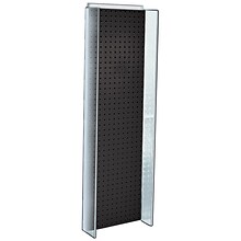 Azar® 44(H) x 14(W) Pegboard Powerwing Display, Black