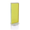 Azar® 20(H) x 8(W) 2-Sided Revolving Pegboard Counter Unit, Yellow