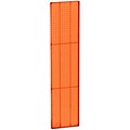 Azar® 60(H) x 13 1/2(W) Pegboard 1-Sided Wall Panel, Translucent Orange, 2/Pack