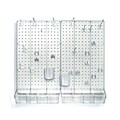 Azar® Pegboard Organizer Kit, Clear Frosted