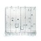 Azar® Pegboard Organizer Kit, Clear Frosted