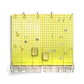 Azar® Pegboard Organizer Kit, Yellow Frosted