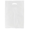 Shamrock 13 x 3 x 21 High Density Die-Cut Handle Merchandise Bags; White, 500/Carton