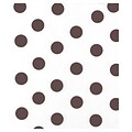 20 x 30 Dots Tissue Paper, Brown on White (11-02-497)