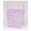 Bags & Bows® 4 x 3 1/2 x 4 Frosted Dots Event Boxes; 12/Pack