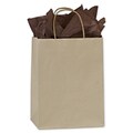 Bags & Bows® 8 1/4 x 4 3/4 x 10 1/2 Oatmeal Shoppers, Kraft, 250/Pack