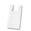 Bags & Bows® 32 x 18 x 9 Unprinted T-Shirt Bags, White, 500/Pack