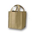 13 x 15 + 10 Gusset Non-Woven Market Bags, Khaki