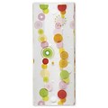 Bags & Bows® 5 x 3 x 11 1/2 Vivi Dots Cello Bags, Orange and Green and Yellow on White, 100/Pack