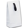 Bags & Bows® 4 3/4 x 3 3/4 x 9 1/2 Gloss Laminated Gift Euros, White, 100/Pack