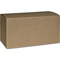 Bags & Bows® 4 1/2 x 4 1/2 x 9 One-Piece Gift Boxes, Kraft, 100/Pack