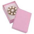 Cardboard 1H x 2.13W x 3L Jewelry Boxes, Pink, 100/Pack (52-030201-22)