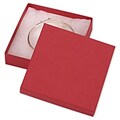 Cardboard 0.88H x 3.5W x 3.5L Jewelry Boxes, Red, 100/Pack (52-030301-1)