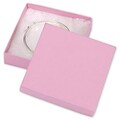 Cardboard 0.88H x 3.5W x 3.5L Jewelry Boxes, Pink, 100/Pack (52-030301-22)