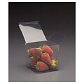 PET 4H x 4W x 4L One-Piece Food Boxes, Clear, 200/Pack
