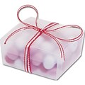 Bags & Bows® 1 1/4 x 2 1/2 x 2 5/8 Frosted Ballotin Boxes, Clear, 50/Pack