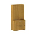 Bush Business Furniture 300 Series 30W Cabinet with Lateral File, Modern Cherry