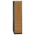 Bush Business Furniture Cubix Vertical Locker, Natural Cherry/Slate, Pre-Assembled