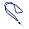 IDville 36 Blank Round Woven Breakaway Lanyards with J-Hook, Royal Blue, 25/Pack (1343502RBH31)