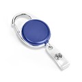 IDville 1343039BL31 Round Slide Clip Carabiner with Retractable Tape Measure Badge Reels, Blue, 25/Pack