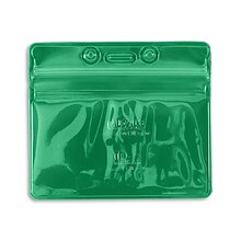 IDville Horizontal Sealable Badge Holders, Green, 50/Pack (1347030GR31)