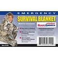 Ready America Survival Emergency Blanket, 25/Pack (3100-25)