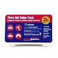 Ready America First Aid Value Pack, 77 Piece, 6/Pack (90101)