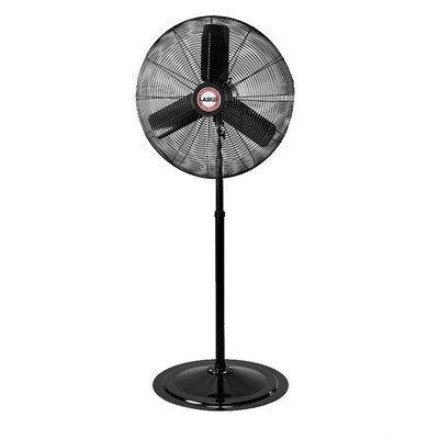 Lasko Industrial Grade 81 1-Speed Oscillating Pedestal Fan, Black (3135)