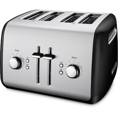 KitchenAid® 1800 W 4-Slice Toaster Manual High-Lift Lever, Onyx Black