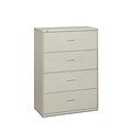 HON Lateral File, 4 Drawers, Molded Pull, 36W, Light Gray Finish (BSX484LQ)