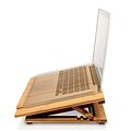 Macally Bamboo Cooling Notebook Adjustable Stand, 39-1/4 Length