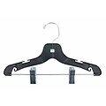 NAHANCO 12 Plastic Super Heavy Weight Suit Hanger, Black, 100/Pack