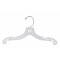 NAHANCO 12 Plastic Super Heavy Weight Dress Hanger, Clear, 100/Pack (412)
