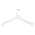 NAHANCO Plastic Heavy Weight Coat Hanger, Short Hook, Clear, 100/Pack (700 SH)