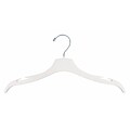 NAHANCO 17 Elegant Top Hanger, Ivory, 100/Pack
