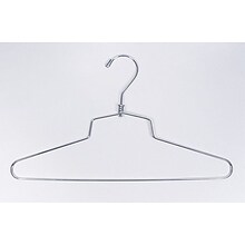 NAHANCO 14 Metal Shirt/Dress Hanger, Chrome, 100/Pack